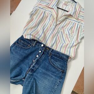 80s lovers! ❤️Vintage Classic Fashions multicolored stripe top